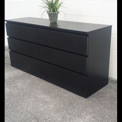 IKEA MALM BLACK LONG DRESSER WITH BIG DRAWER GREAT CONDITION for Sale in  Springfield, VA - OfferUp
