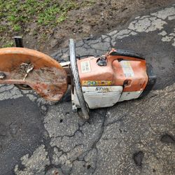 Stihl Ts 400 Concrete Saw For Parts Or Fix 
