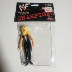 1999 JusToys WWF Champions Sable Bend-ems Figure 