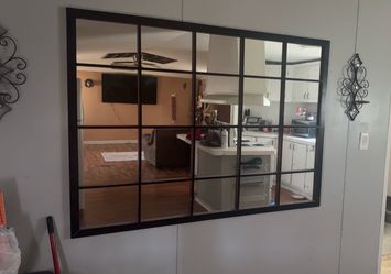 Large wall mirror