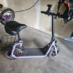 Gyroor C1 Electric Scooter 450W with Seat & Rear Basket