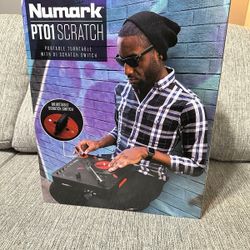 Numark Pt01 Scratch w/Extras! (Basically Open Box. )