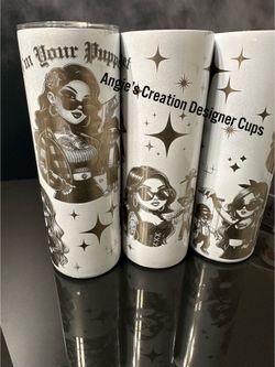 Shimmer White 20oz  Custom Laser Engraved 