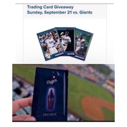 Dodgers Trading Card Pack Set 9/21/25 LE Decorte Ohtani (3 Cards Per Pack)