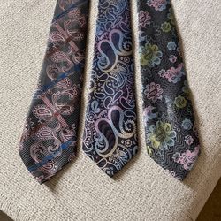 3 Silk Ties 
