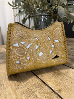 Genuine Leather, Hand Made Detailed Purse