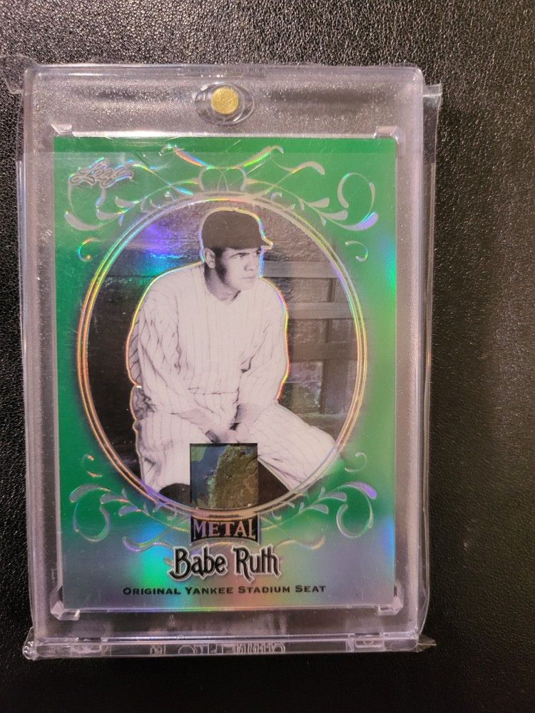 19 Babe Ruth Leaf Metal MEM 1/4 POP Stadium Seat