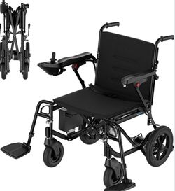 New ROPLASO Electric Wheelchair for Adults 47lb Lightweight Foldable Electric Wheelchair for Seniors Power Motorized Wheelchair