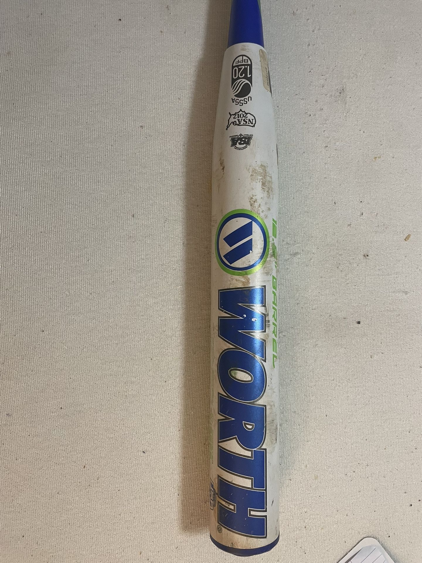 Worth EST Comp Balanced Slowpitch Softball Bat - 2018 25oz 12.5” Barrel USSSA/Utrip Model # W125EB
