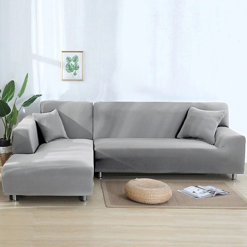 Light Gray Stretch Sofa Covers