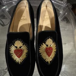 Christian Louboutin Velvet Flats