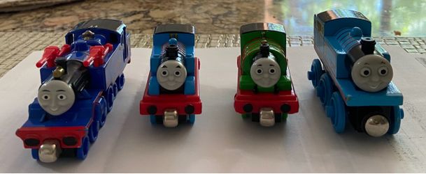 Four Vintage Thomas the Tank Engine diecast trains