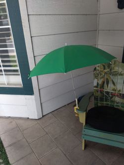 Green Umbrella with clamp