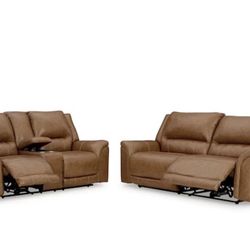 100% leather power recliner power headrest