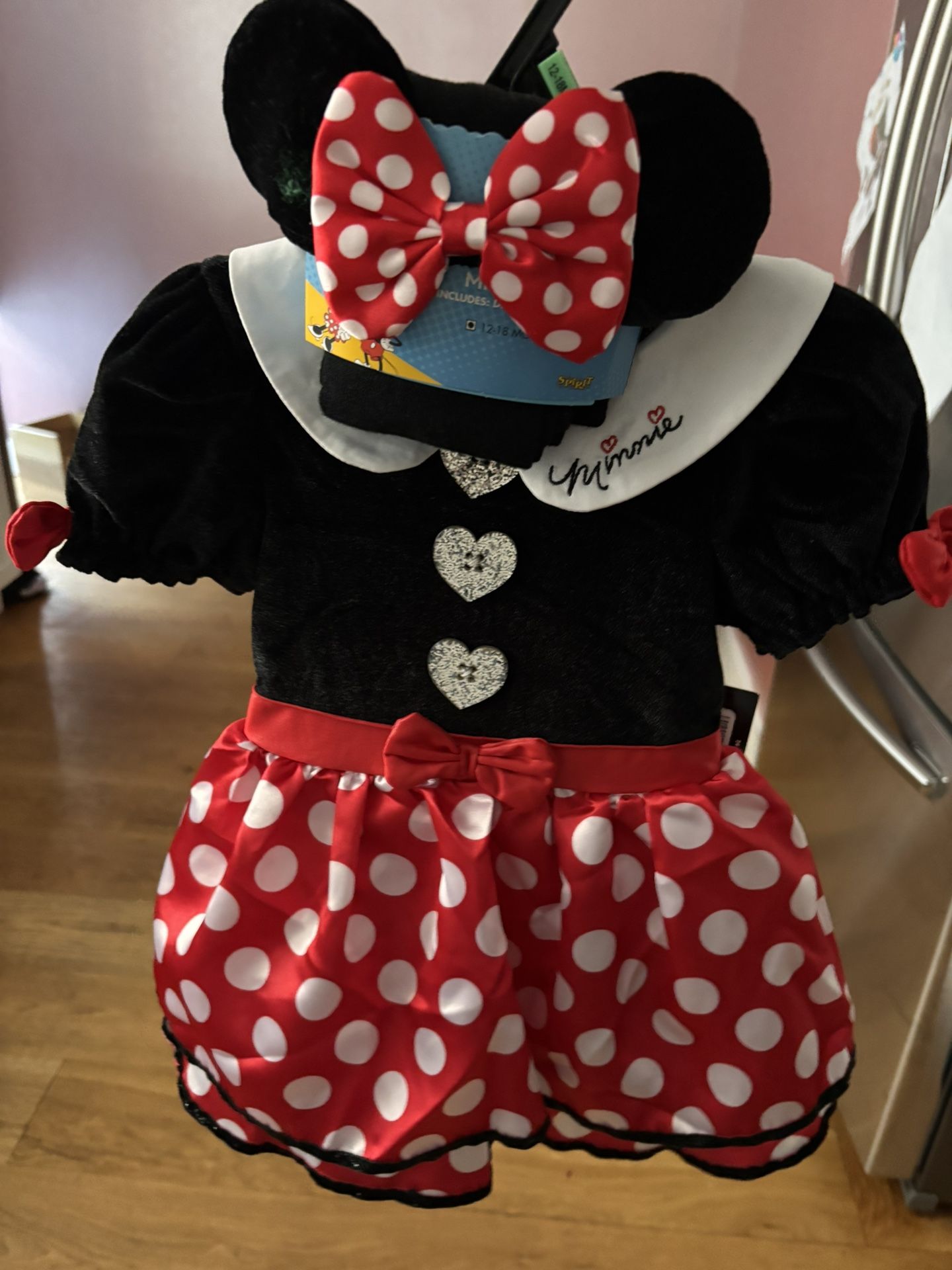 Spirit Minnie Mouse Costume/dress (super Cute For Infant Size 12-18months)