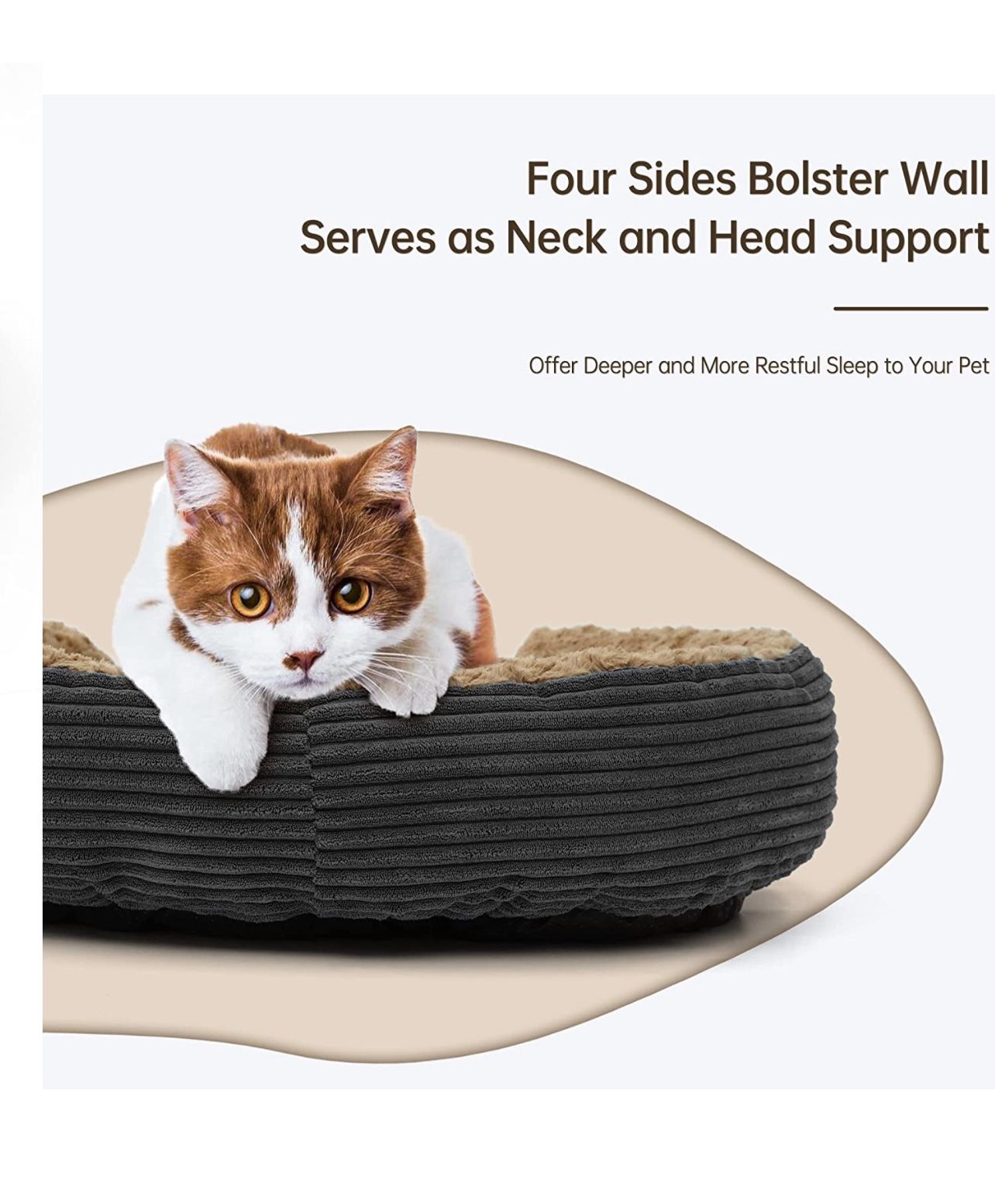 Dog Bed Low Leading Edge - Breathable Soft Plush Pet Bed, Machine Washable Dog Couch, Waterproof Nonskid Orthopedic Dog Bed