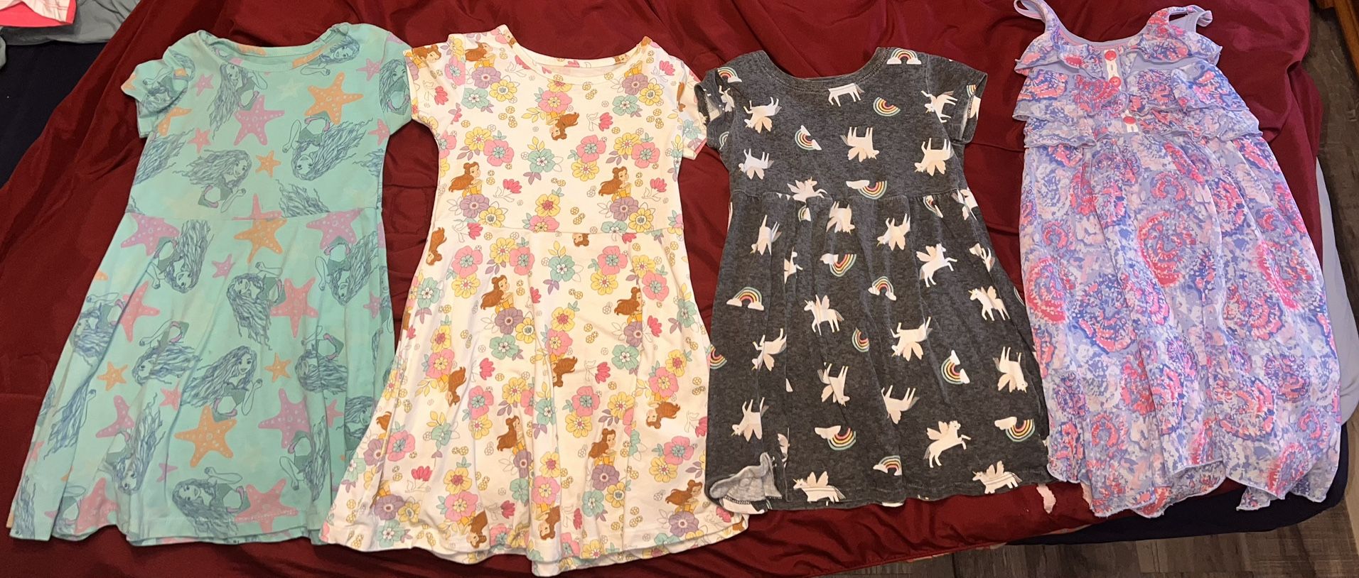 4T Girls Dresses- Set Of 4