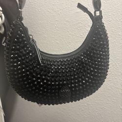 Black Stud Purse