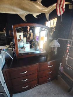 Nice size dresser with mirror