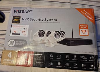 Wisenet 4-Channel NVR Wireless Security System