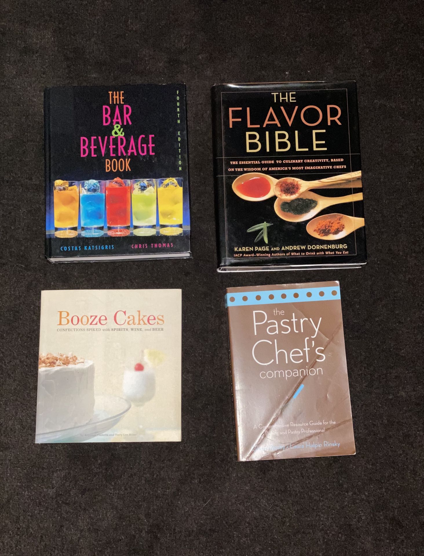 Books Cocktail Recipe, baking and pastry books. Bundle or buy one