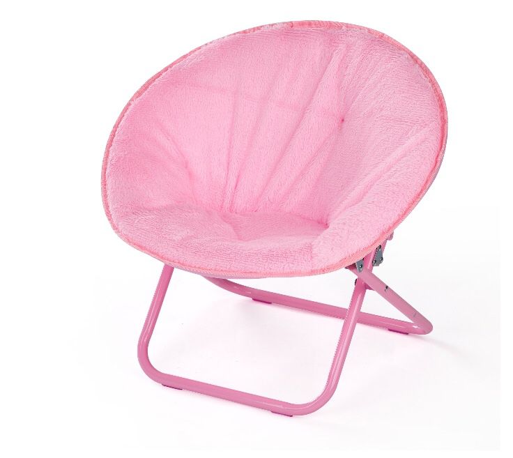 American Kids Faux Fur Kids Saucer Chair, Blush Color, A5-108