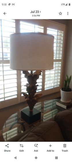 Large Stiffel Cream Linen Drum Lampshade