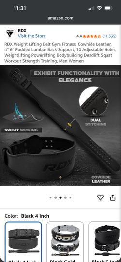 RDX weight lifting belt size L