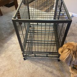 24.5”x36.75” Dog Crate On Casters