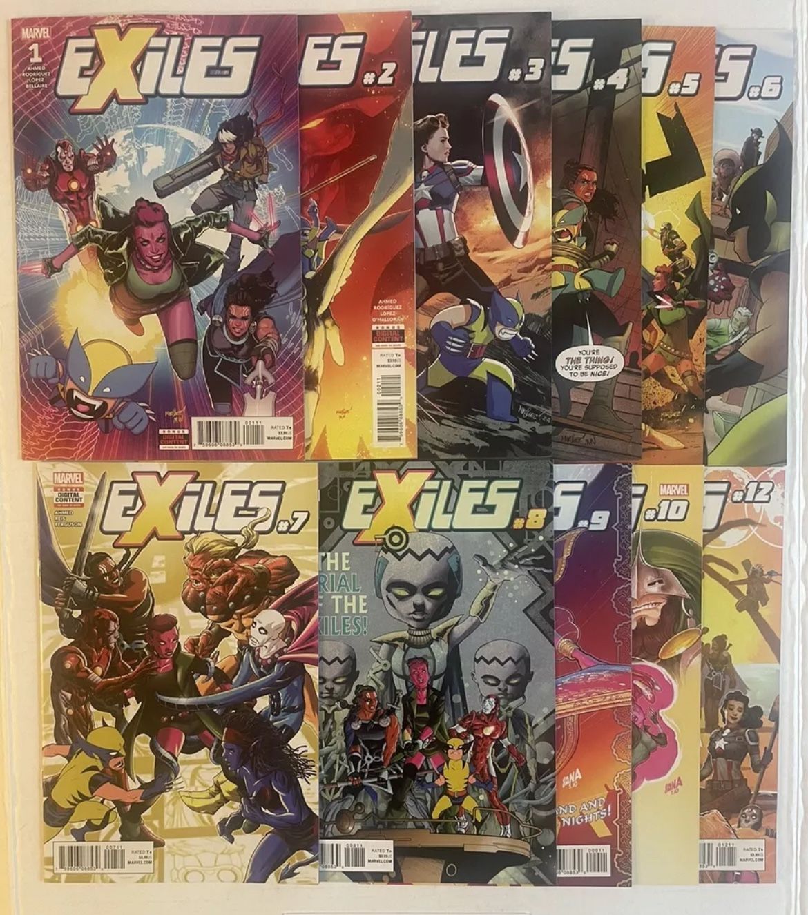 Exiles 1-12 2018 2 3 Peggy Carter 4 5 6 7 8 9 10 12 (No 11) Marvel Comic Lot!