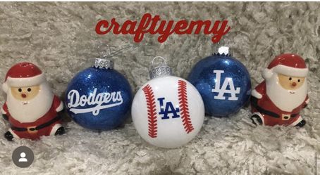 Personalized Dodger Ornaments
