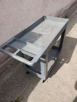 Uline utility cart. Measurements are shown in the pictures.