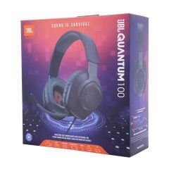 JBL Quantum 100 Wired Over-Ear Gaming Headset W/ Mic