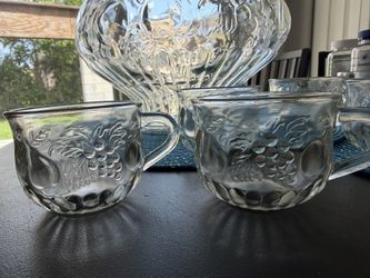 Vintage Glass Pinch Bowl
