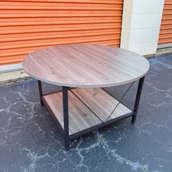 Wood and Metal Coffee Table