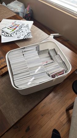basket full of mlb baseball cards