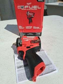 Milwaukee m12 fuel 3/8" stubby impact wrench tool only