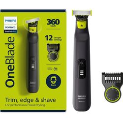 hilips Norelco OneBlade 360 Pro Hybrid Electric Trimmer, QP6531/70


