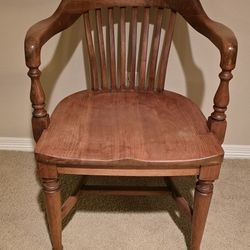 Old Very Stout Bank Or Courtroom Chair