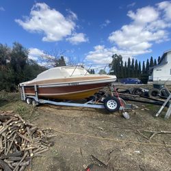 Boat And Trailer With Pink slips 