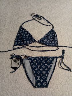 Louis Vuitton Navy Blue Monogram Bikini