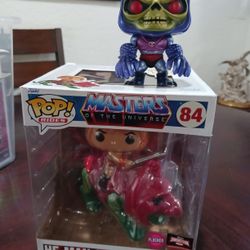 He Man on battle  cat. New. and skeletor Funko POP  action figures.  Good Condition 