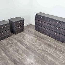 Dresser And 2 Nightstands - Cómoda Y 2 Mesitas De Noche 