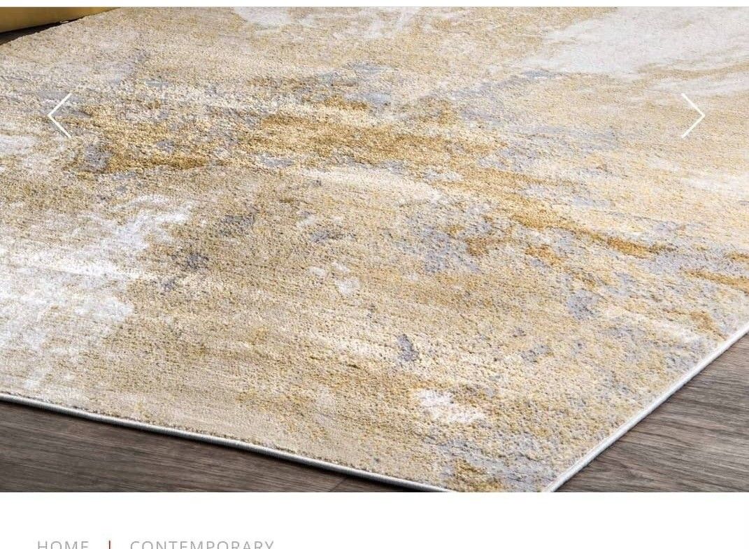 🌹$55 Qty.2 PR1#R39 PR1#R49 Contemporary Abstract Cyn 🌹color gold 5X8