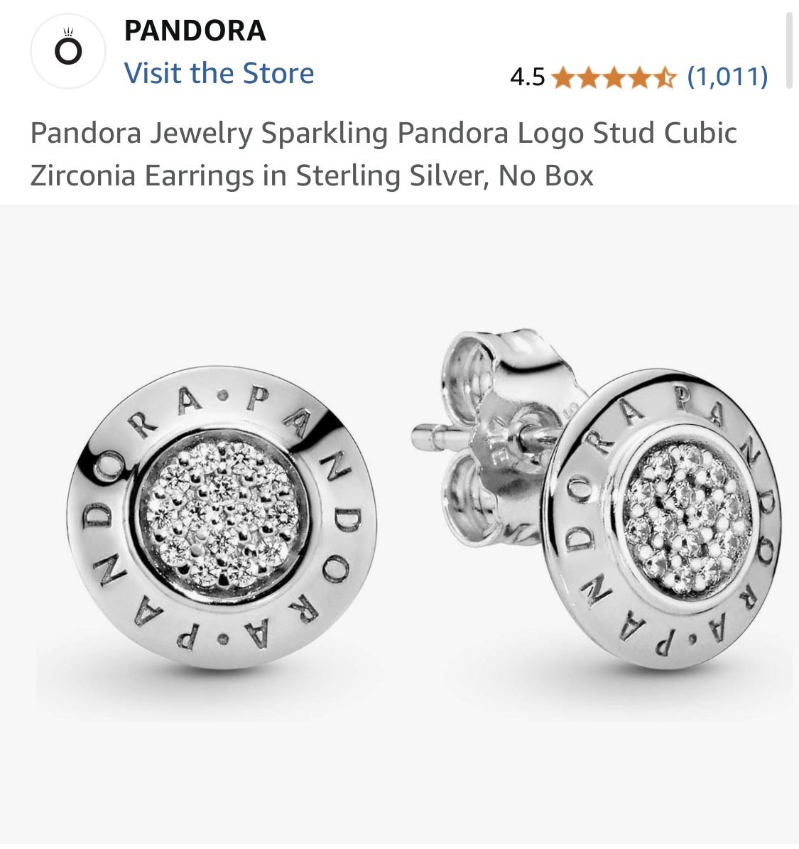 Brand New Pandora Stud Earrings