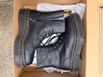 Dr. Martens Black Leather Platform Boots