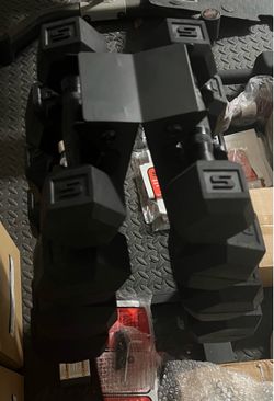 100 Pound Dumbbell Set With Rack- New
