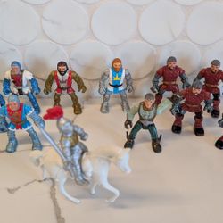 Vintage 2001 Fisher-Price Great Adventures Imaginext Knights Lot - 15pc Set Incl. Rare Sir Baldwin