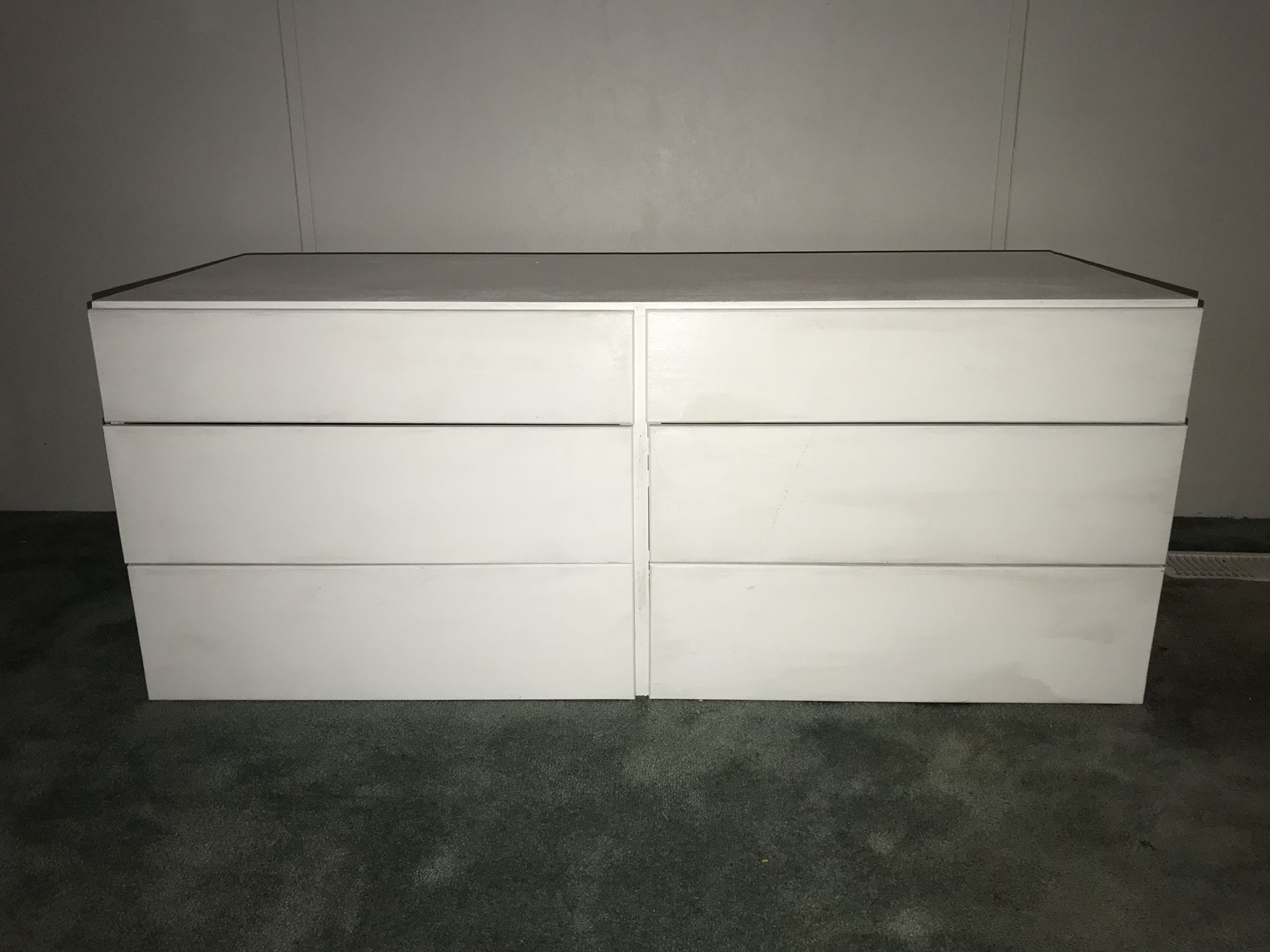 White wooden dresser