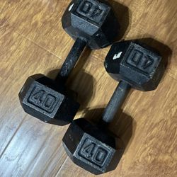 40lb Dumbbell Set